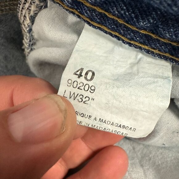 Full Blue Men's Carpenter Denim Jeans Size 40X32 Blue - Picture 7 of 8